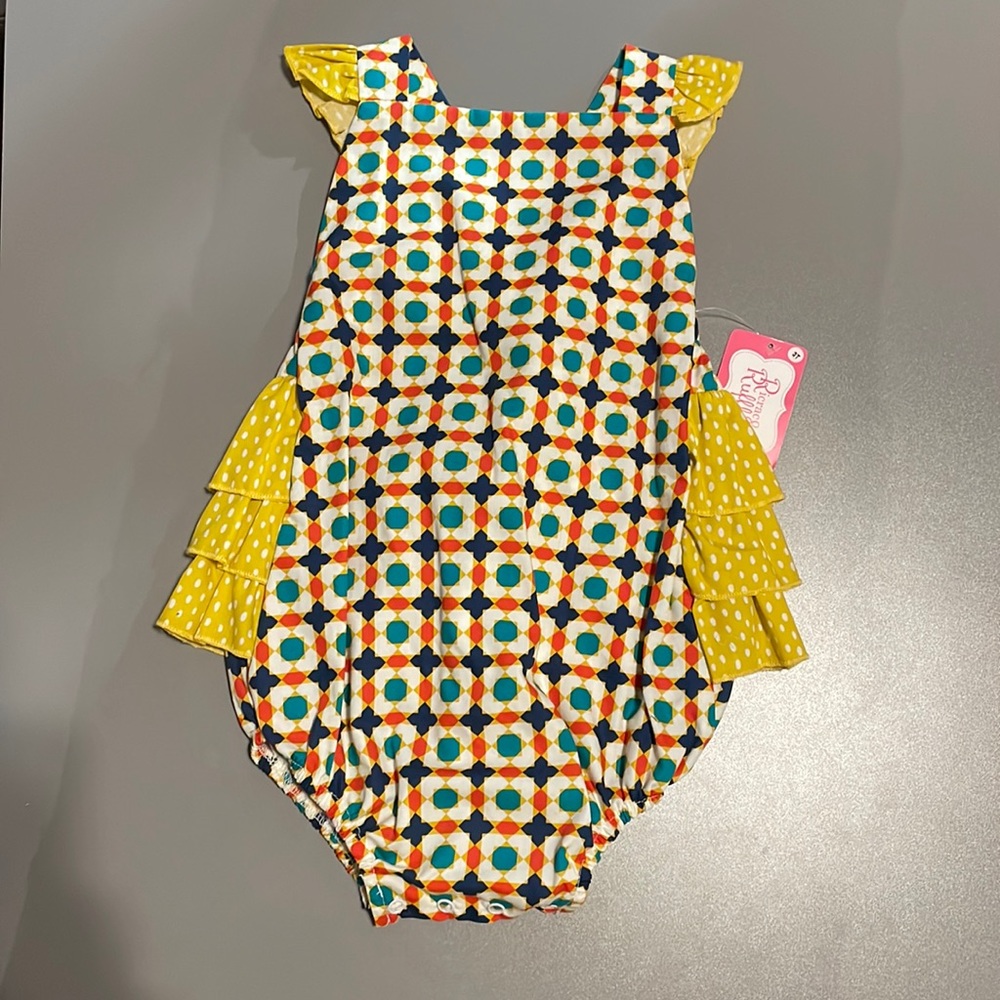 Ricrac & Ruffles 3T Bubble NWT